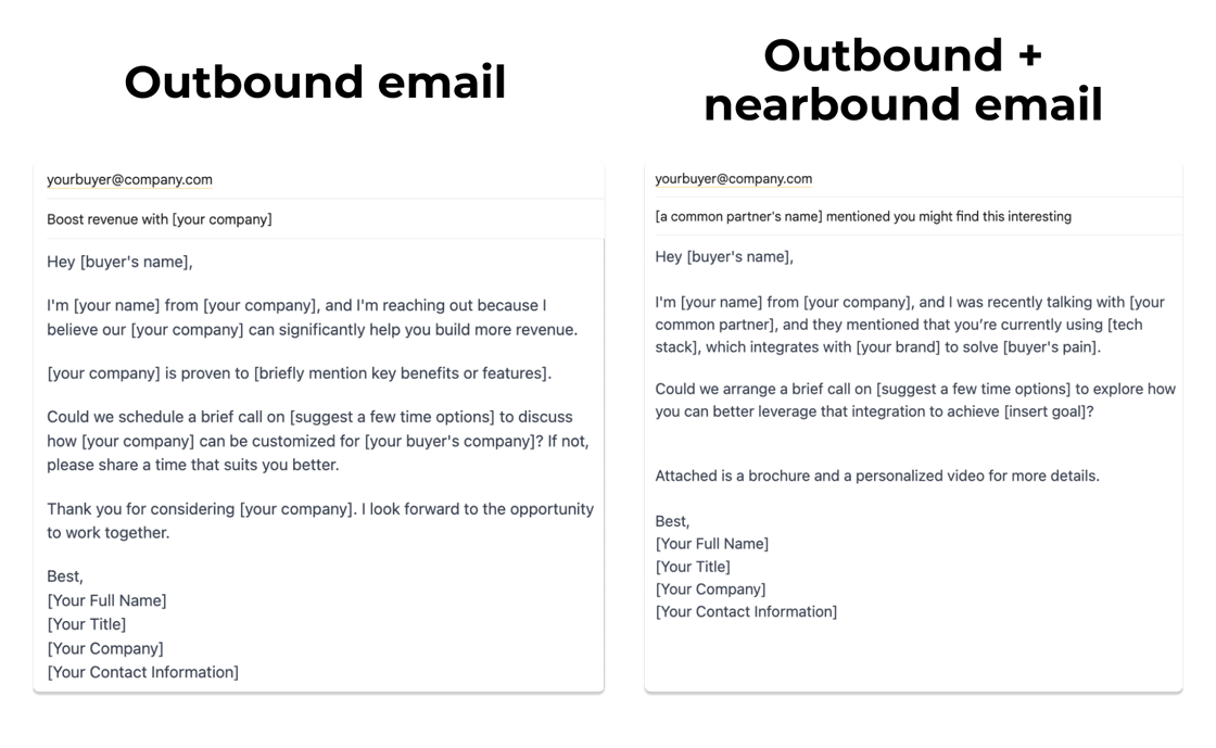 Outbound vs nearbound